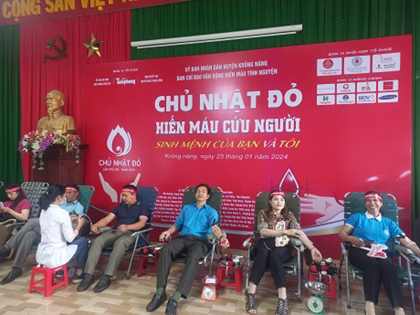 Huyện Krông Năng hiến máu cứu người đợt 1 năm 2024